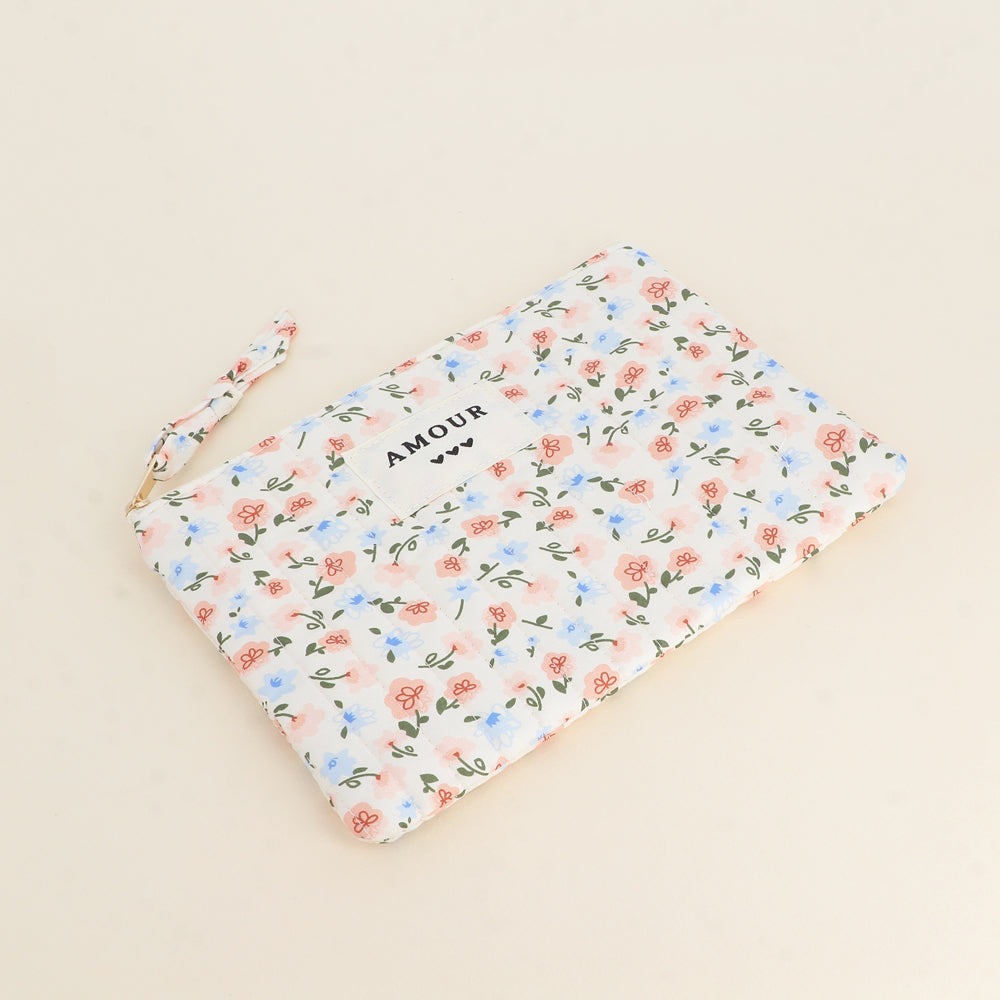 TROUSSE CÔTELEE - AMOUR ET COEUR, MOTIFS FLEURIS IMPRIMES