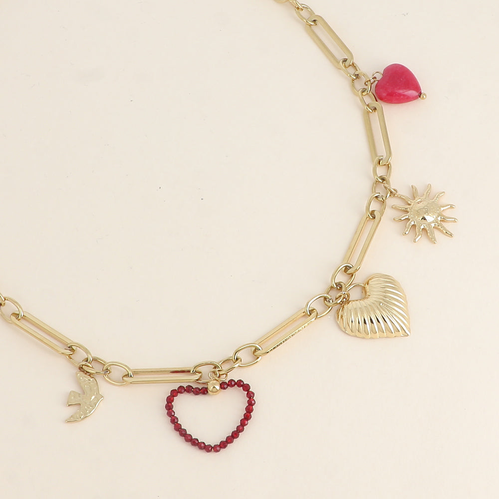 COLLIER - BRELOQUES / DIFFERENTES COULEURS