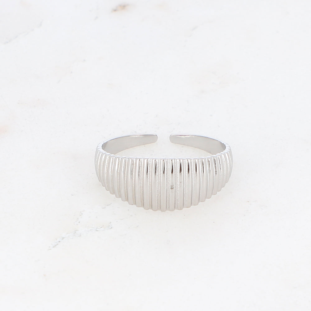 BAGUE MIYA - STRIEE / DORE OU ARGENT