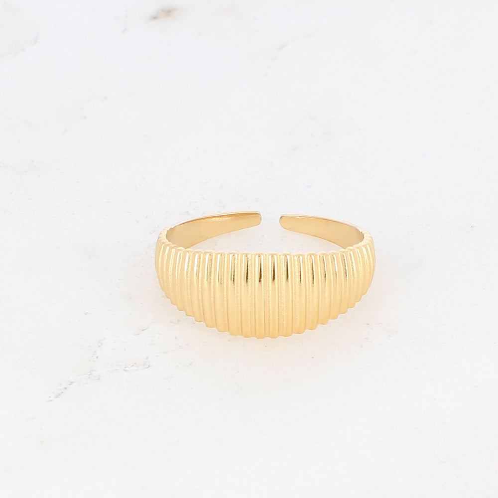 BAGUE MIYA - STRIEE / DORE OU ARGENT