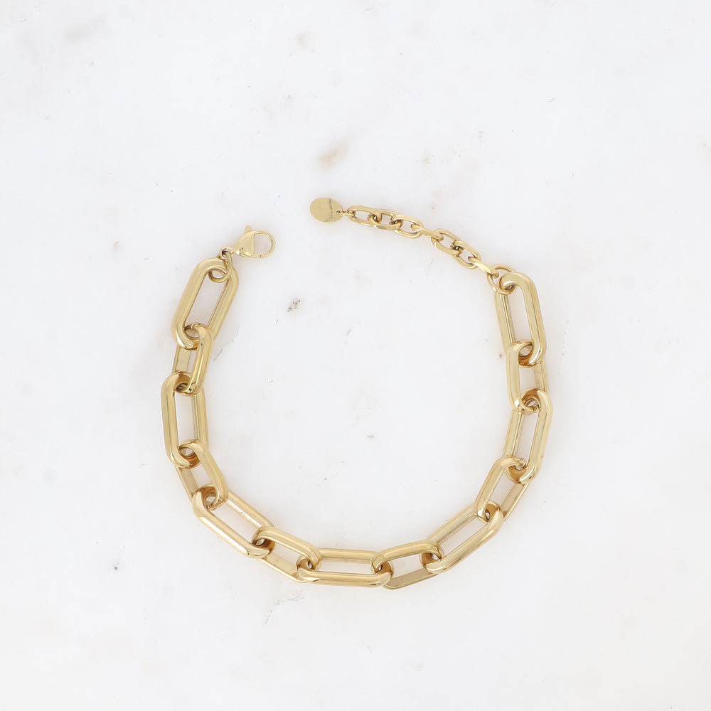 BRACELET UNISEX - MAILLE OVALE