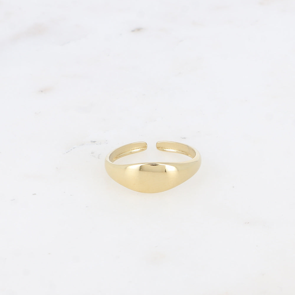 BAGUE - EFFET CHEVALIERE LISSE