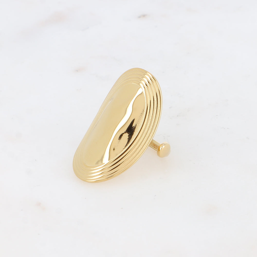 BAGUE - GRAND OVAL, CONTOURS STRIES