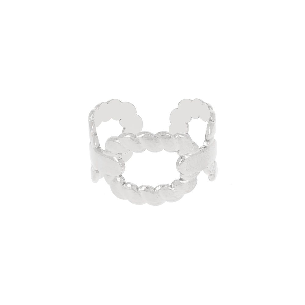 Bague aux motifs ronds entrelacés BAGUE AUX MOTIFS RONDS ENTRELACES