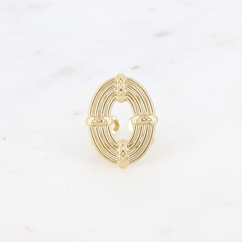 BAGUE - NIDA / DORE OU ARGENT