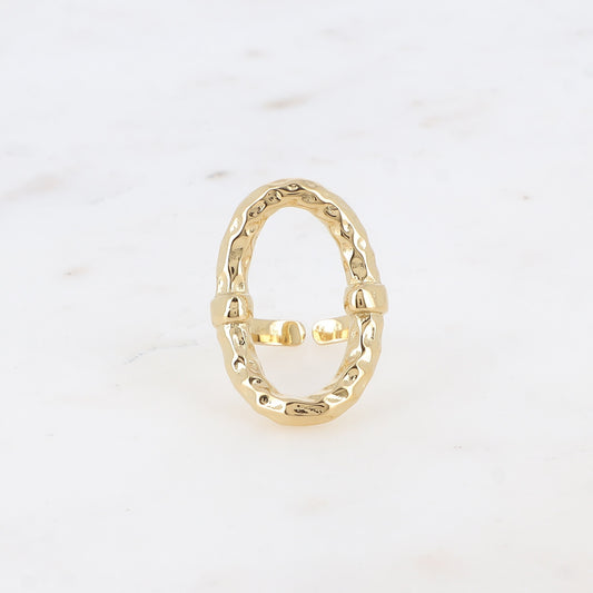 BAGUE OLIMPE - OVALE ETROIT / DORE OU ARGENT
