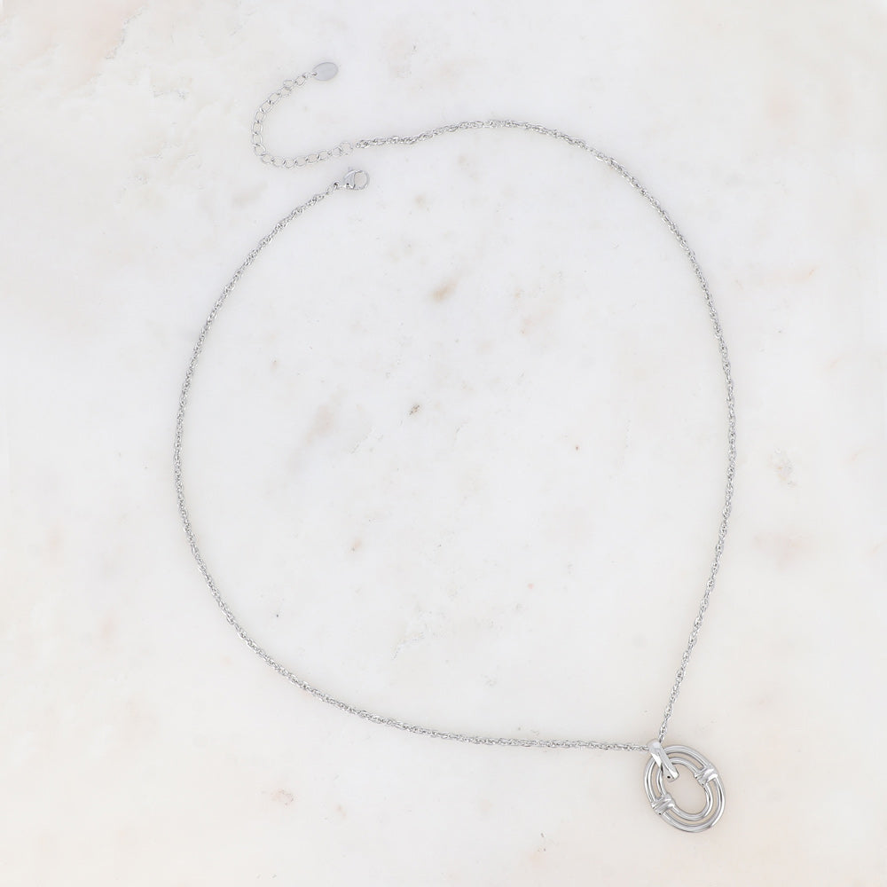 COLLIER AYNA - DOUBLE ANNEAU AJOURÉ PETIT