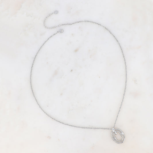 COLLIER AYNA - DOUBLE ANNEAU AJOURÉ PETIT