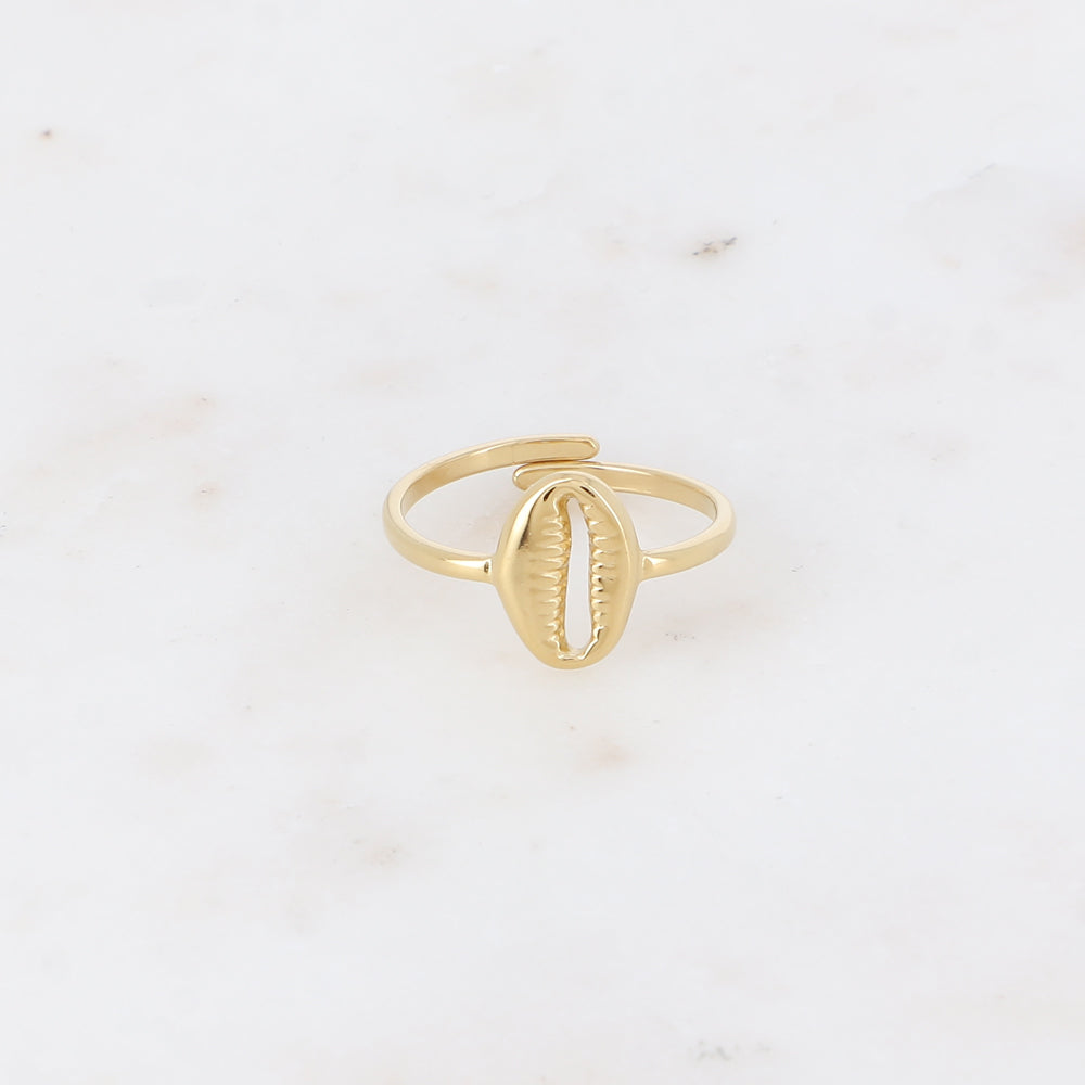 BAGUE - PETIT CAURI / DORE OU ARGENT