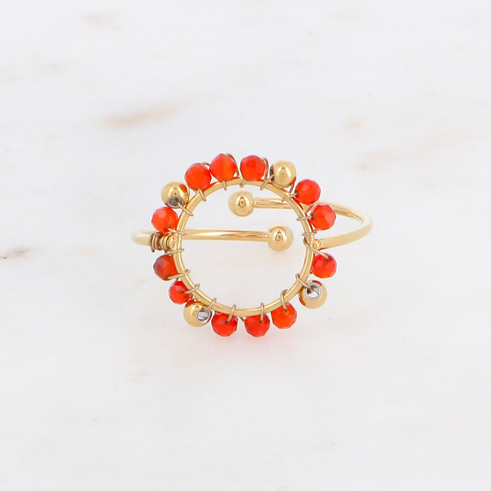 BAGUE CODY - CERCLE ET PIERRES NATURELLES