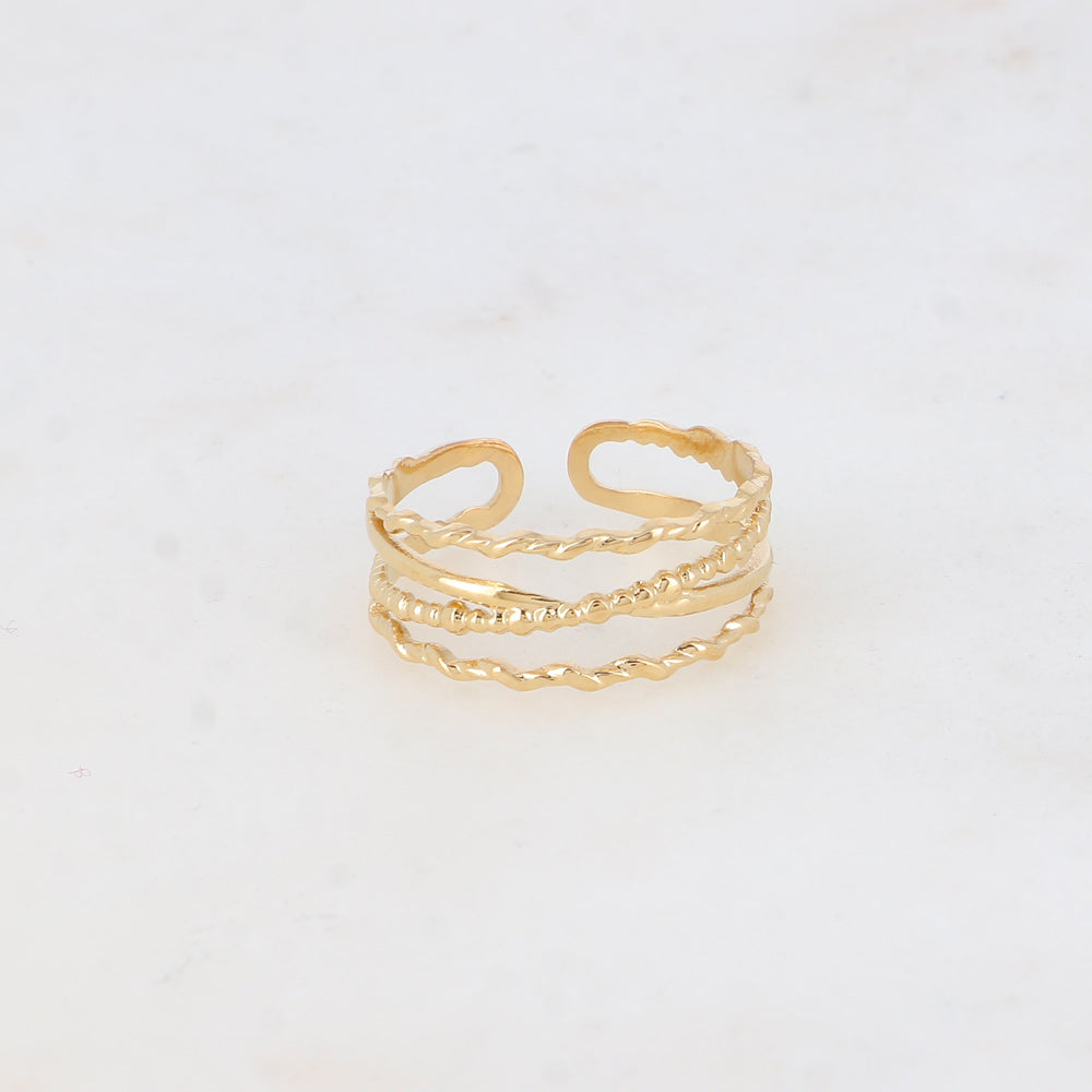 BAGUE DELIA / DORE OU ARGENT