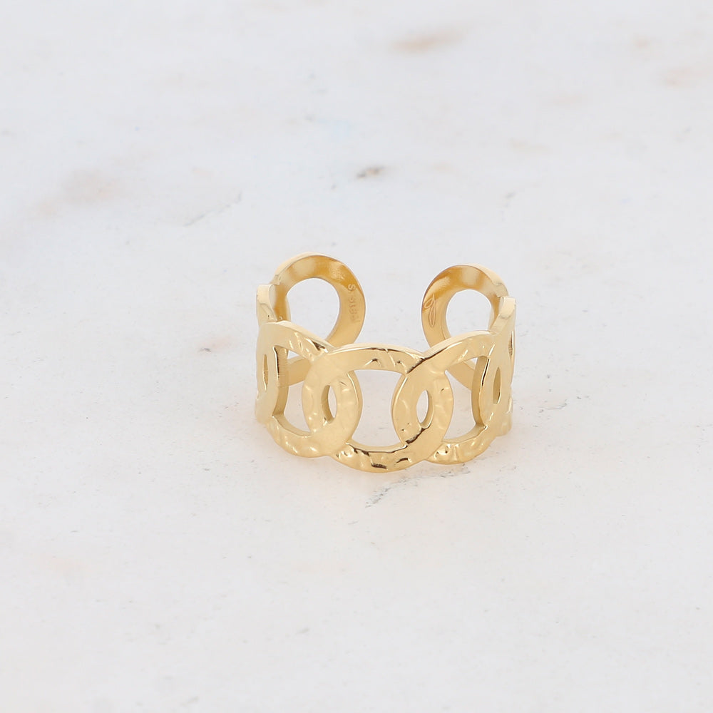 BAGUE KEON / DORE OU ARGENT