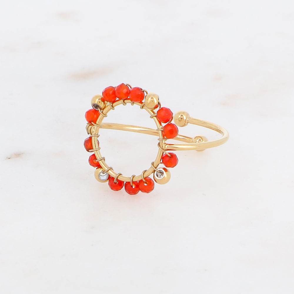 BAGUE CODY - CERCLE ET PIERRES NATURELLES
