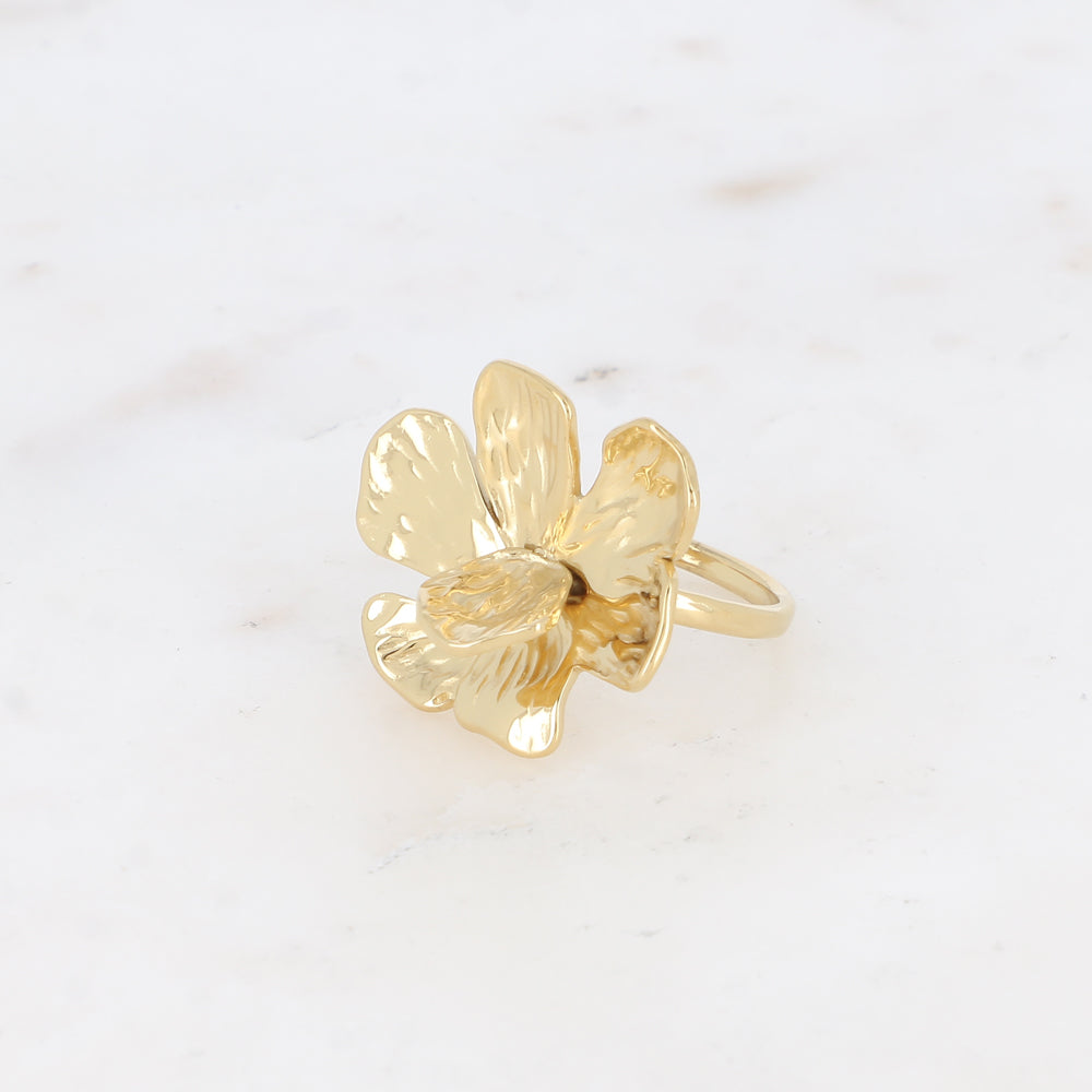 BAGUE ELIANE - FLEUR TEXTUREE