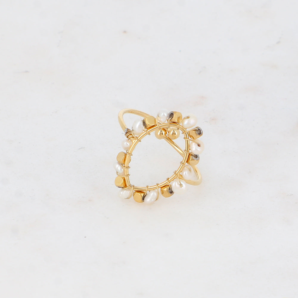 BAGUE GLORIA AVEC PIERRE NATURELLES / DIFFERENTES COULEURS