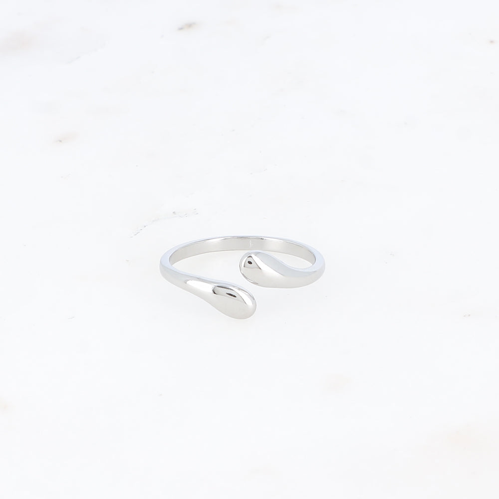 BAGUE OUVERTE ET FINE / DORE OU ARGENT
