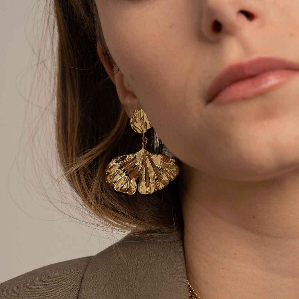 BOUCLES PENDANTES SIERRA / DORE OU ARGENT