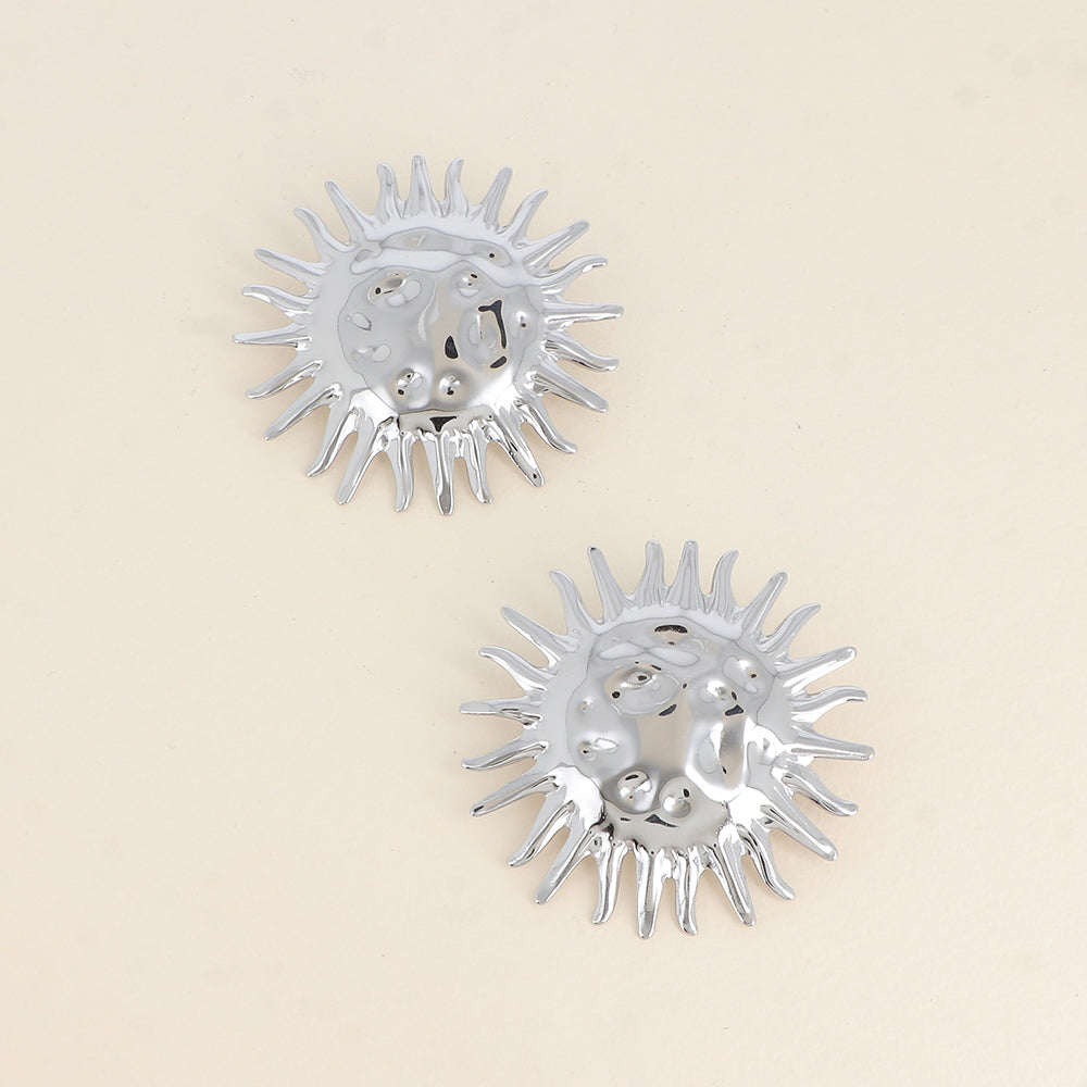 BOUCLE PUCES - GRAND SOLEIL / DORE OU ARGENT