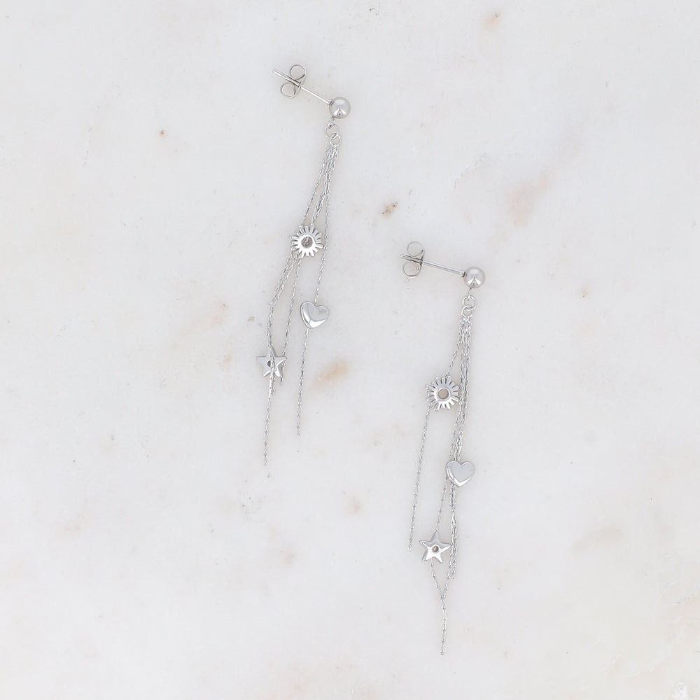 BOUCLES PUCES CARLEY / DORE OU ARGENT