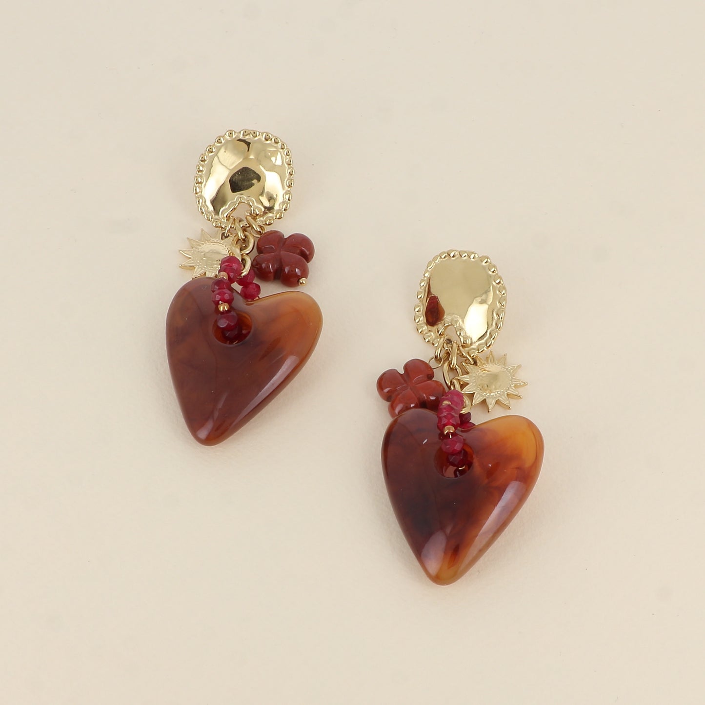 BOUCLES PENDANTES COEUR