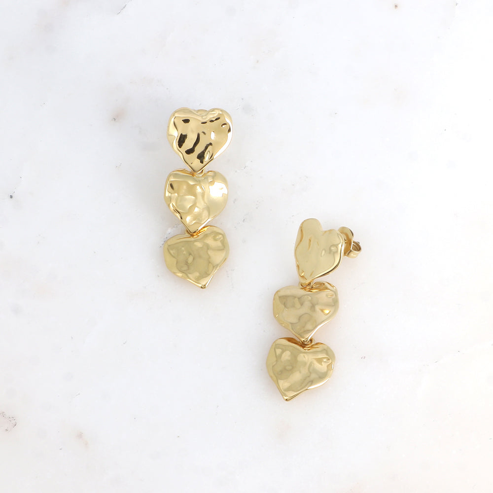 BOUCLES PENDANTES BERENIA / DORE OU ARGENT
