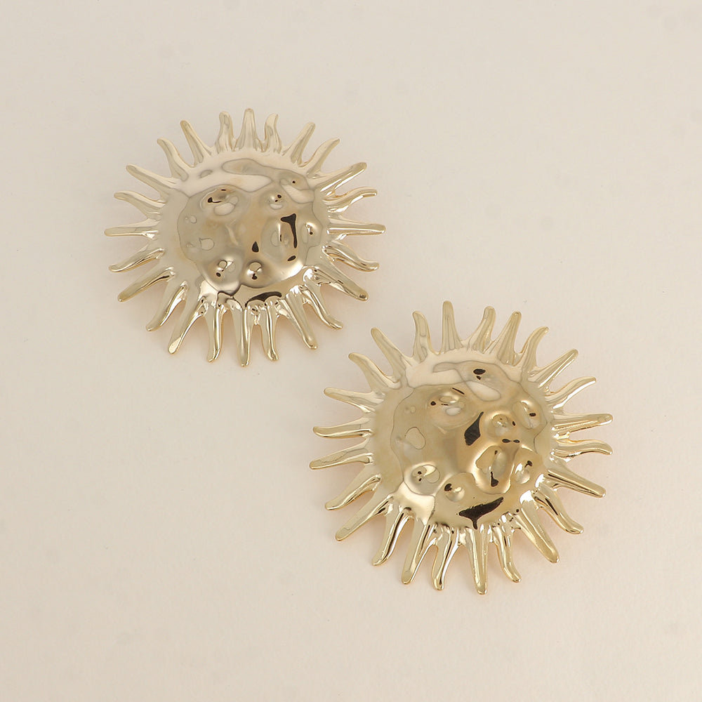 BOUCLE PUCES - GRAND SOLEIL / DORE OU ARGENT
