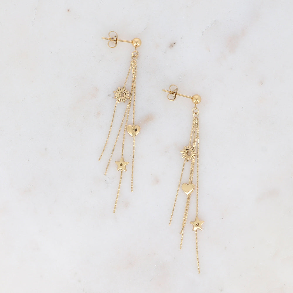 BOUCLES PUCES CARLEY / DORE OU ARGENT