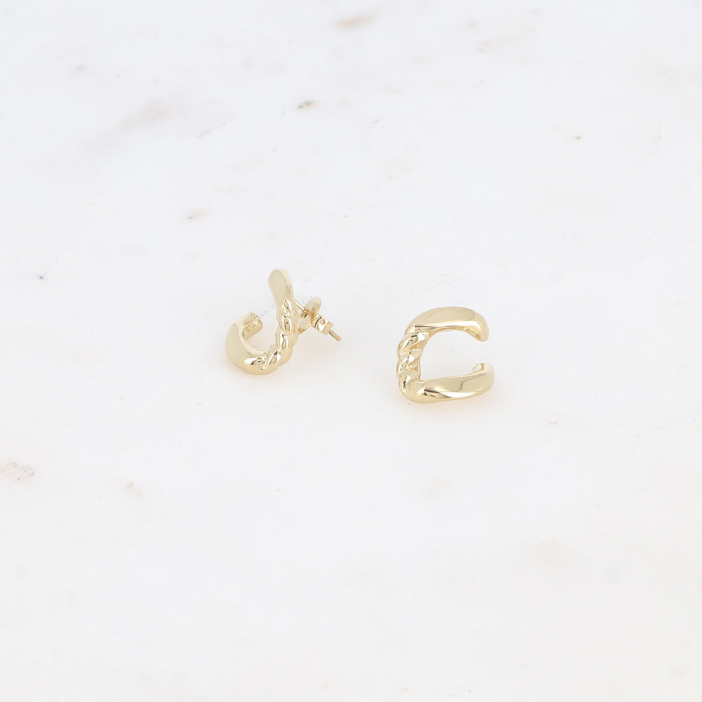 BOUCLES PUCES TATIANA / DORE OU ARGENT