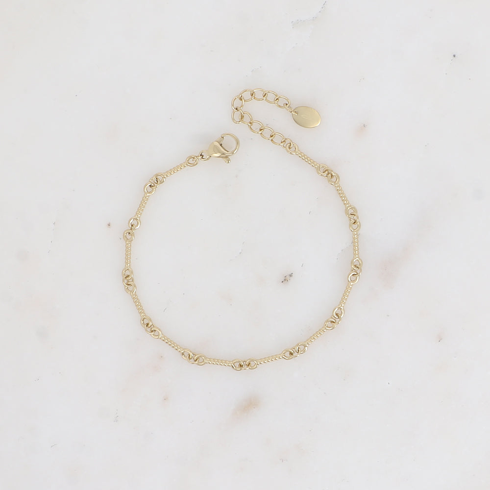 BRACELET - ANNEAU EN TIGE TORSADEE