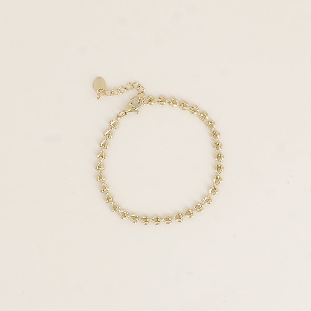BRACELET - MAILLE EN FORME DE COEUR
