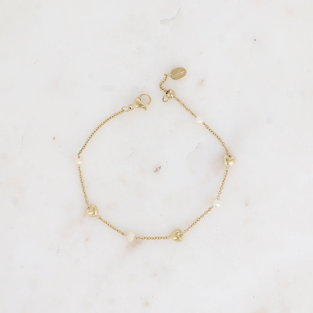 BRACELET COEURA / DORE OU ARGENT