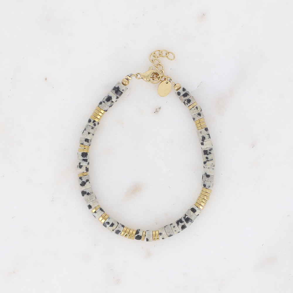 BRACELET OLIVINE AVEC PIERRE / DIFFERENTES COULEURS