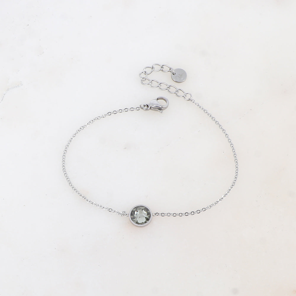 BRACELET SOHAN GRAND RHODIUM - CRISTAUX PP30