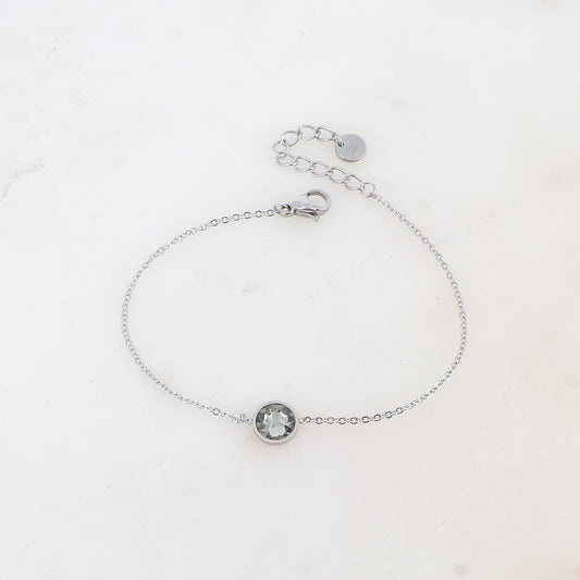 BRACELET SOHAN GRAND RHODIUM - CRISTAUX PP30