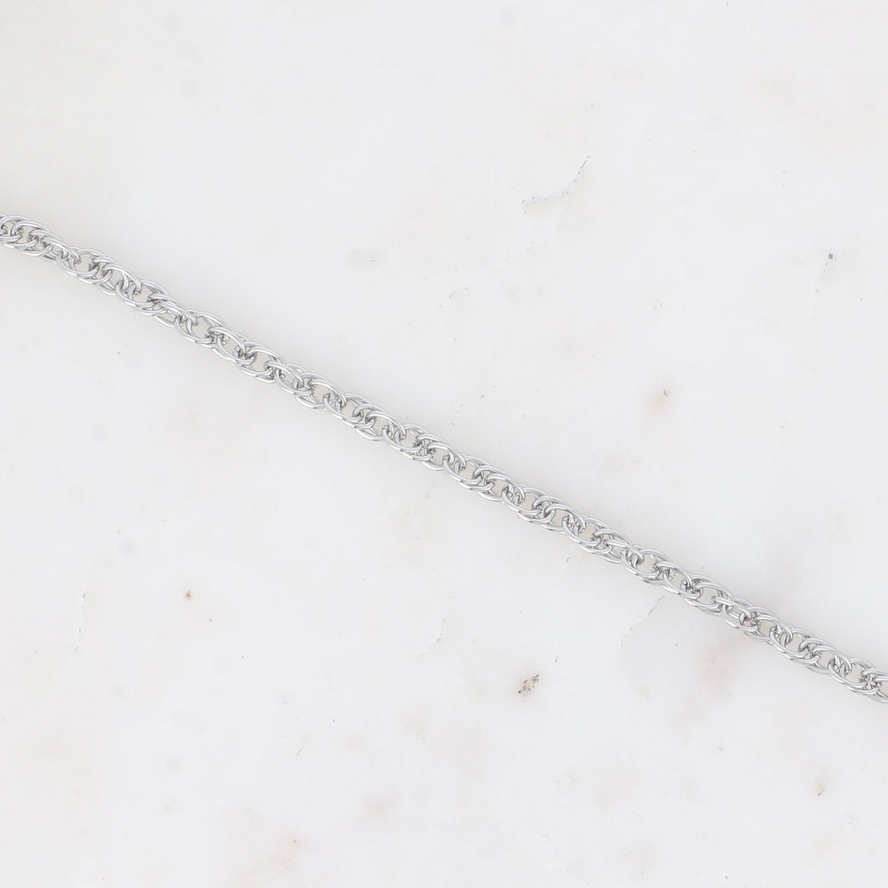 BRACELET - MAILLE ANNEAUX OVALES TORSADES EPAIS / DORE OU ARGENT