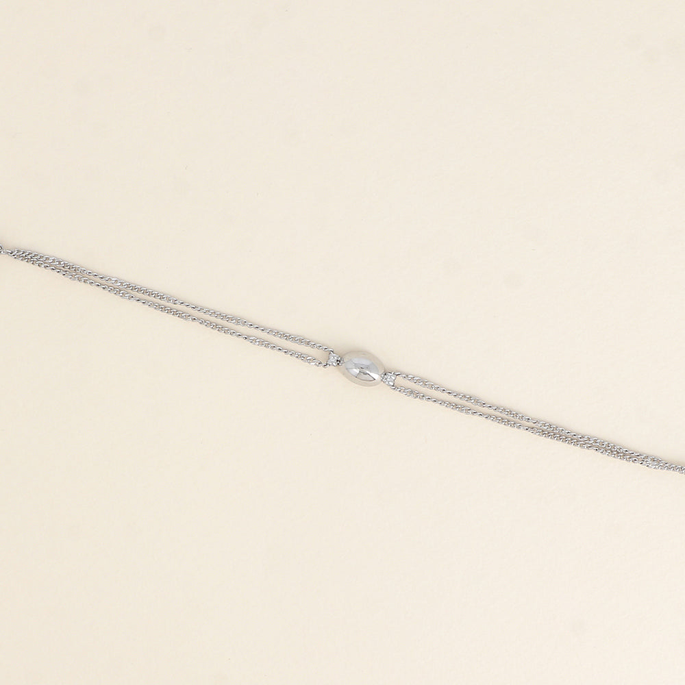 BRACELET - PETIT OVALE BOMBE / DORE OU ARGENT
