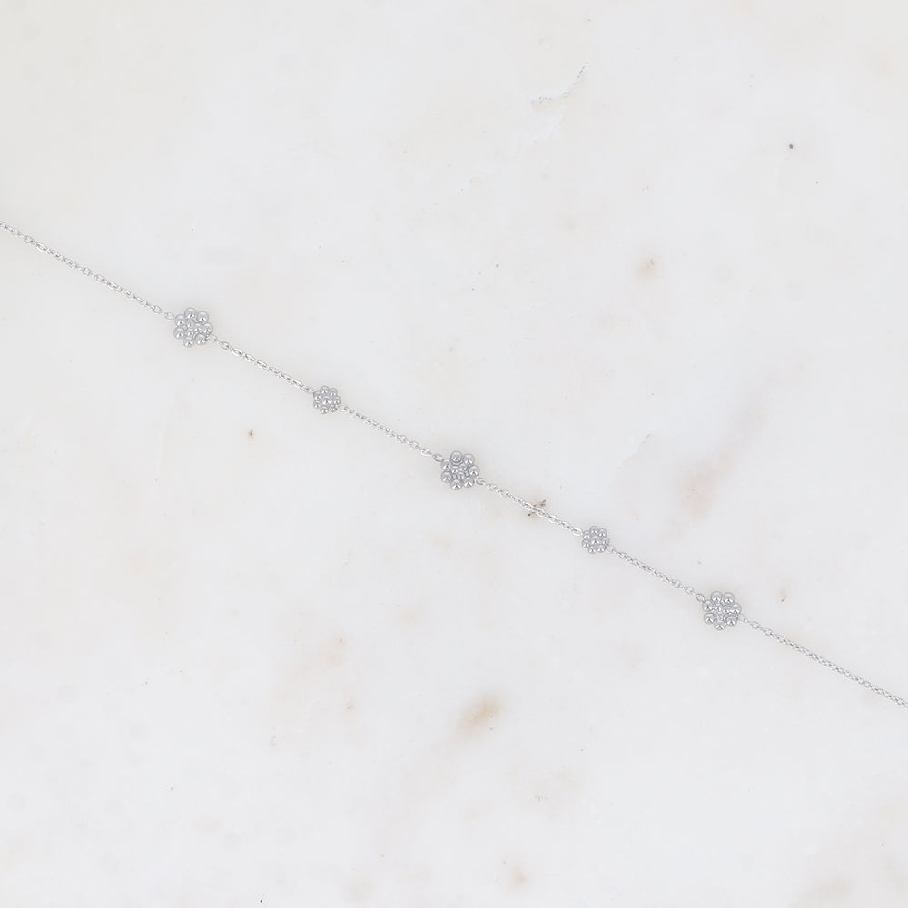BRACELET - PETITES FLEURS / DORE OU ARGENT
