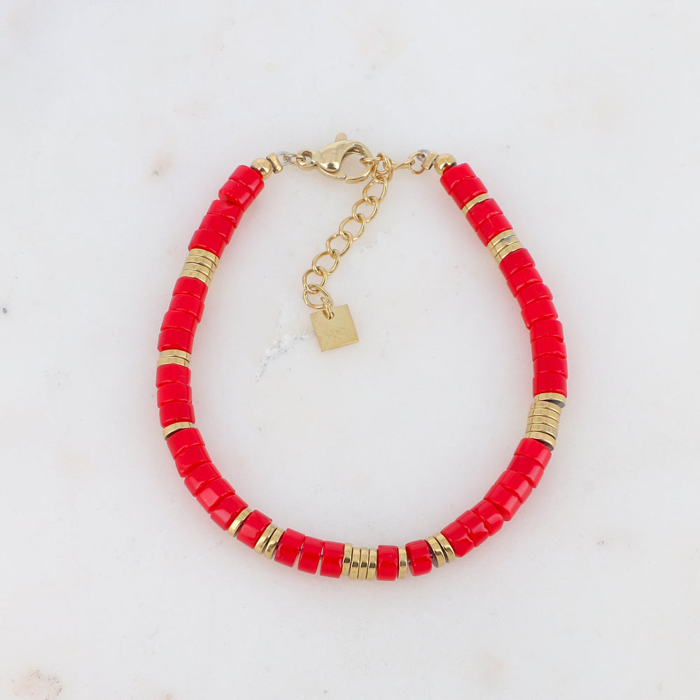 BRACELET OLIVINE AVEC PIERRE / DIFFERENTES COULEURS