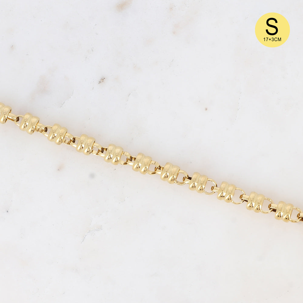 BRACELET UNISEX / DORE OU ARGENT