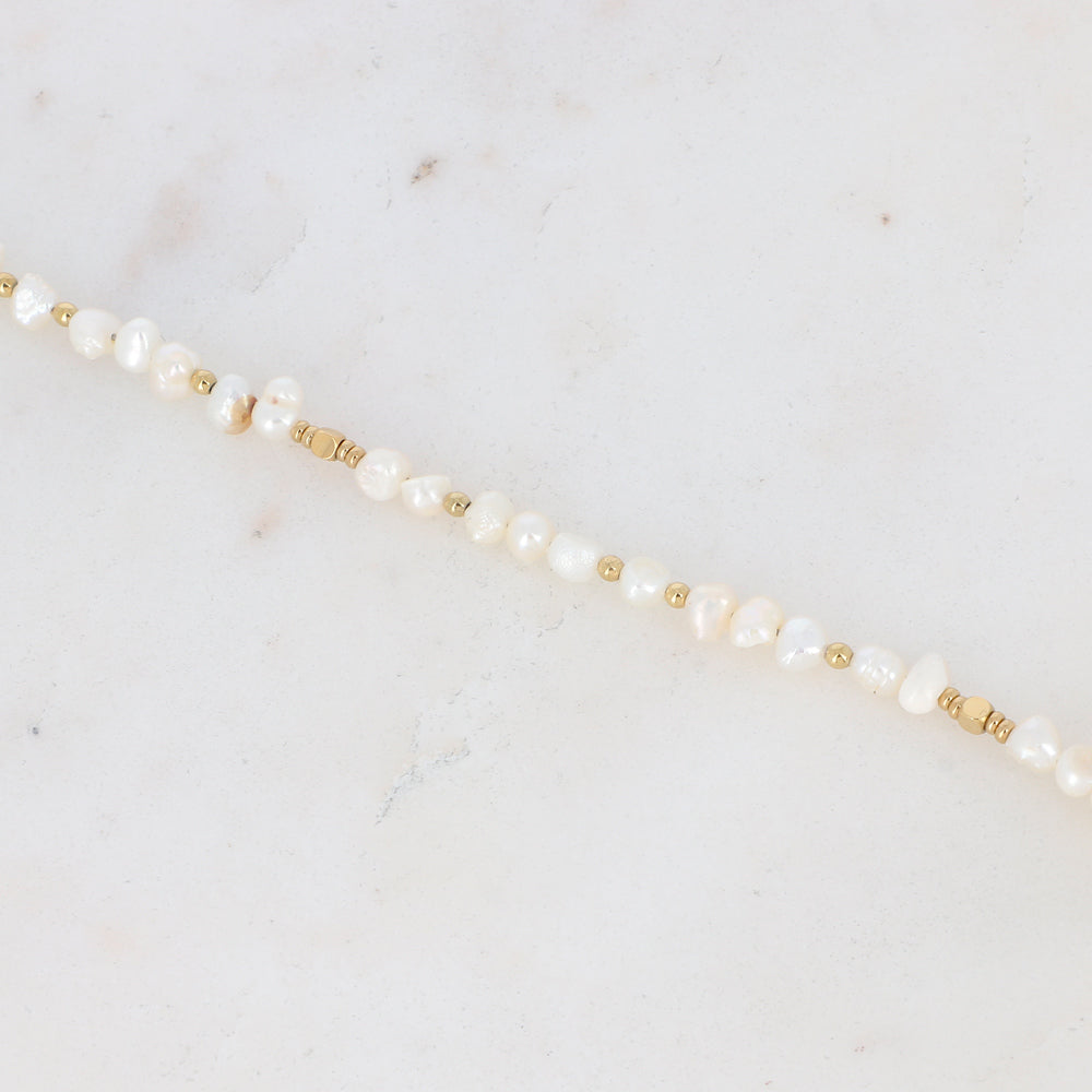 BRACELET DE CHEVILLE ODYSSEE AVEC PERLES D'EAU DOUCE