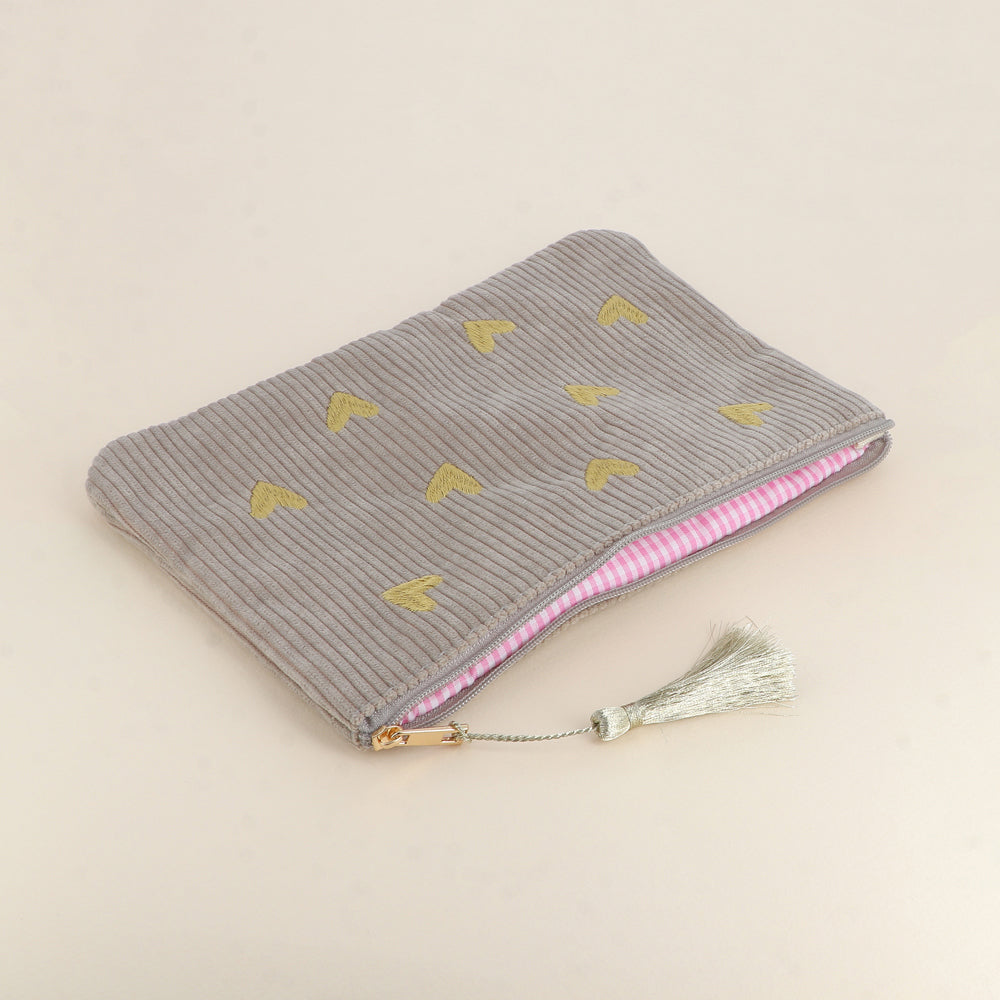 TROUSSE - COEURS - VELOURS CÔTELE / PLUSIEURS COULEURS