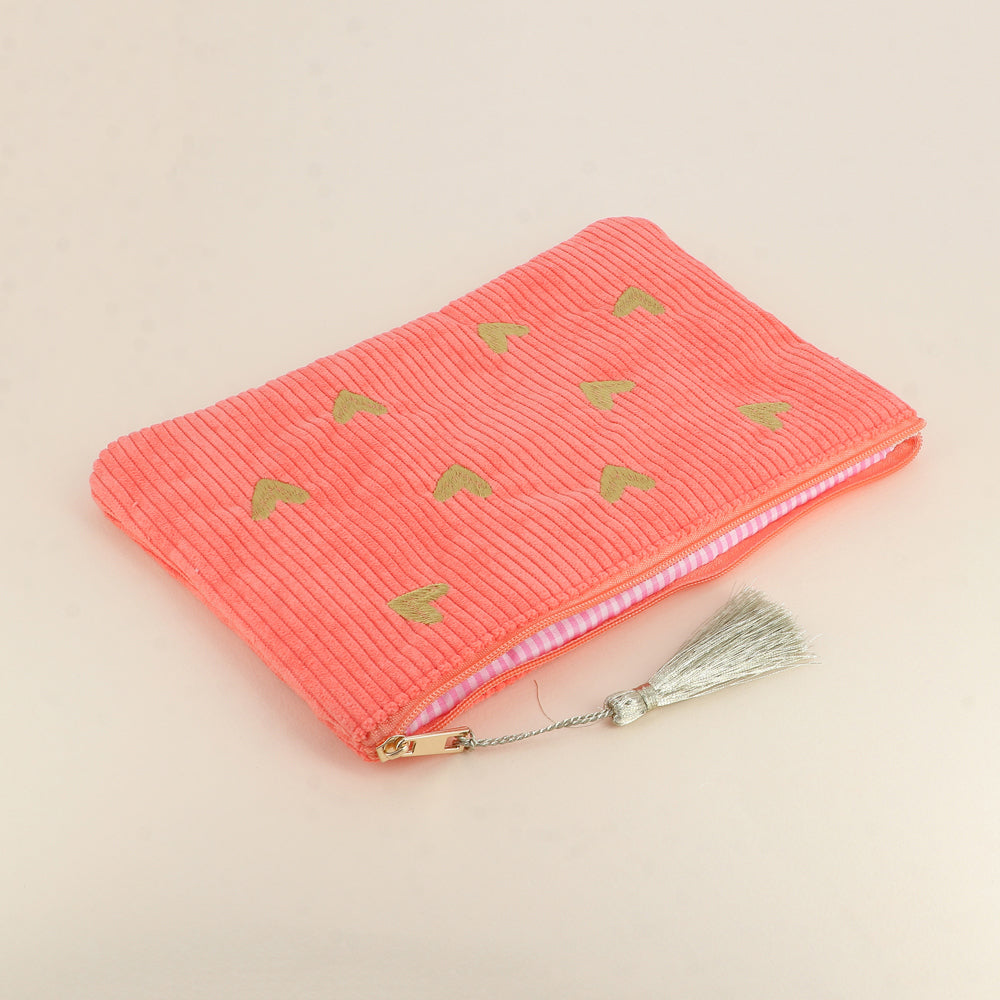 TROUSSE - COEURS - VELOURS CÔTELE / PLUSIEURS COULEURS