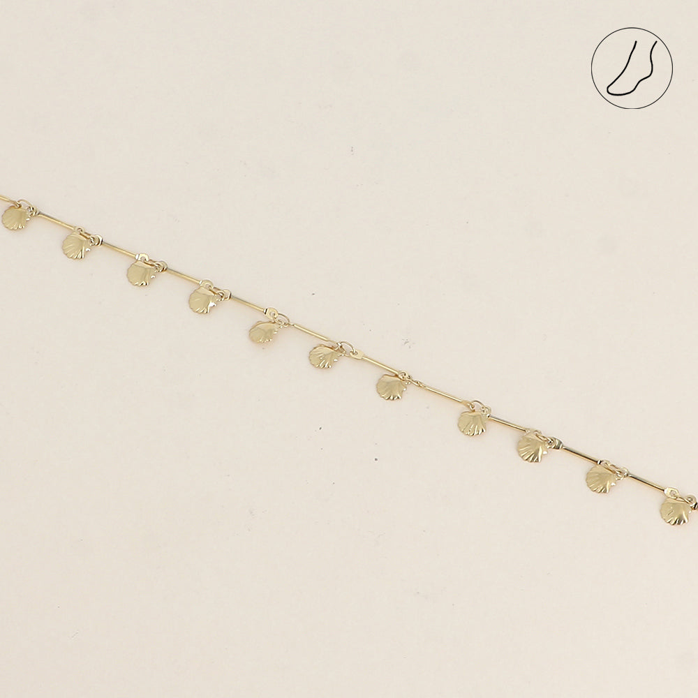 BRACELET POUR CHEVILLE PETITS COQUILLAGES