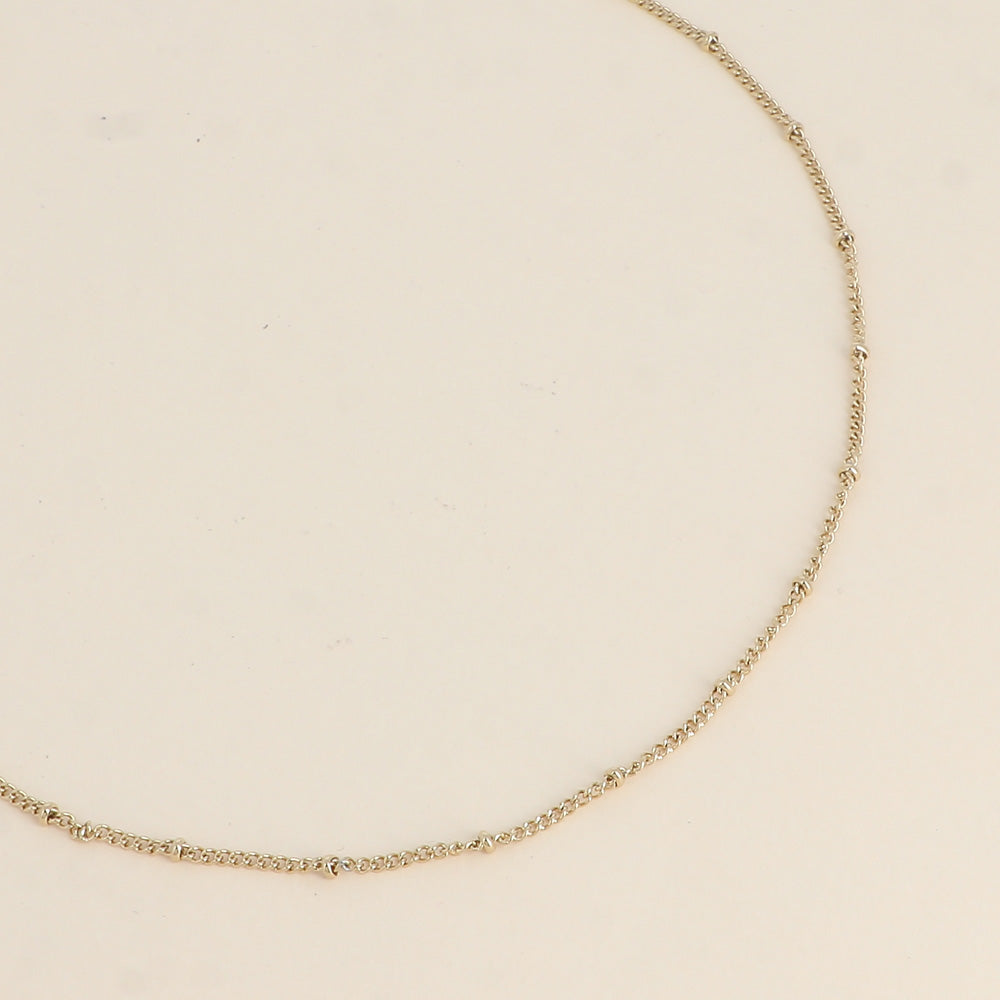 COLLIER - MAILLE FORCAT AVEC MOYENNES BOULES