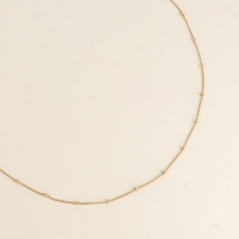 COLLIER - MAILLE FORCAT AVEC PETITES BOULES