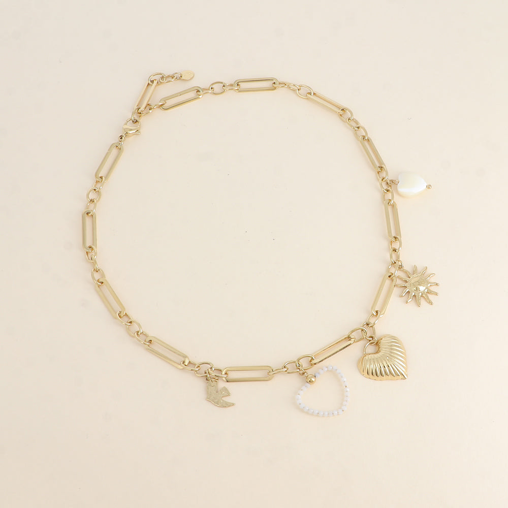COLLIER - BRELOQUES / DIFFERENTES COULEURS