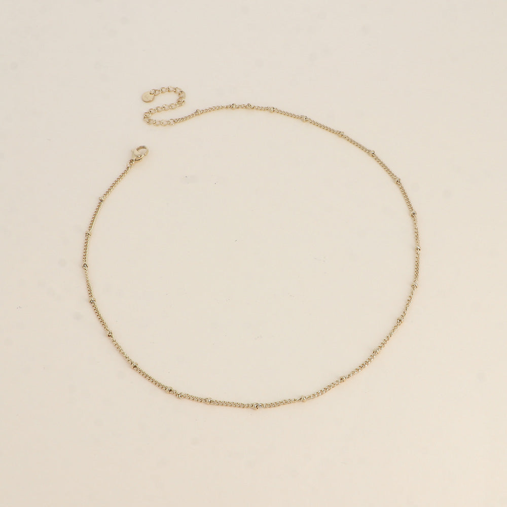 COLLIER - MAILLE FORCAT AVEC MOYENNES BOULES