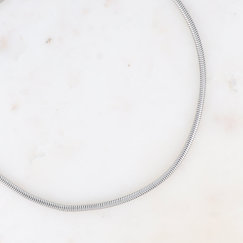 COLLIER - MAILLE SERPENT / DORE OU ARGENT