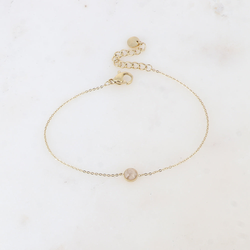 BRACELET SOHAN STONE DORÉ / 3 COULEURS DIFFERENTES