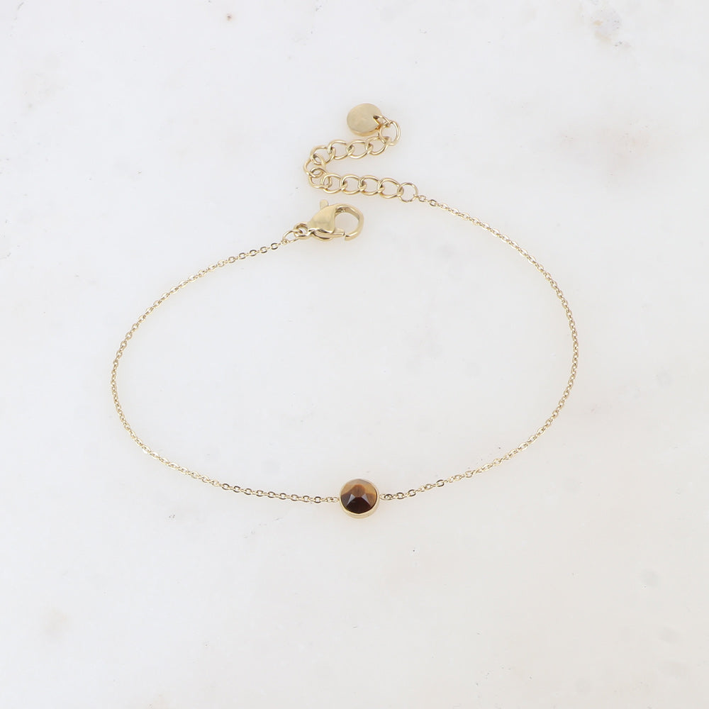 BRACELET SOHAN STONE DORÉ / 3 COULEURS DIFFERENTES